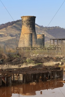 Heavy industry ruins