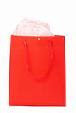 Red gift bag for Valentines