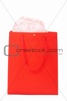 Red gift bag for Valentines
