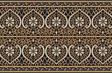Seamless medieval oriental vector pattern