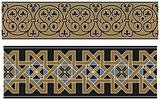 Seamless medieval oriental vector pattern