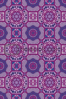 Abstract seamless medieval oriental vector pattern