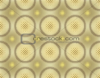 Abstract halftone circle seamless vector background