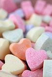 Candy hearts background