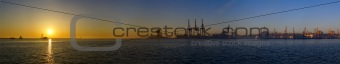 Panorama of Odessa harbour