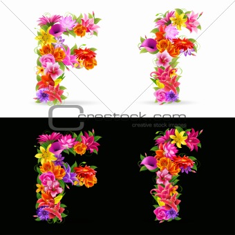 flower font