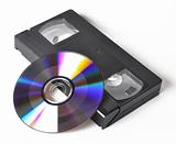 Videocassette and disk
