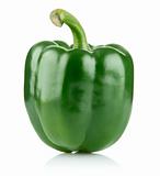 fresh green pepper isolated
