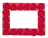 Red Rose Modern Vibrant Colored Empty Frame