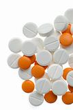 White and orange pills