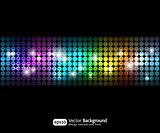 Black party abstract background with color gradients 2