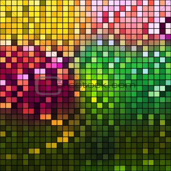 Color Mosaic Background