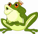 Frog Prince waiting to be kissed