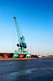 Crane in port