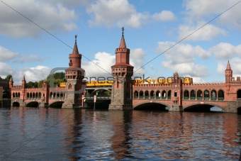 Oberbaum bridge in Berlin