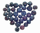 Heart Shape of Blueberries
