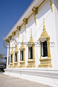 window thai temple