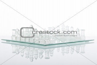 Beautiful glass chess