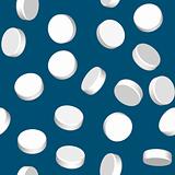 Abstract blue background with white pill