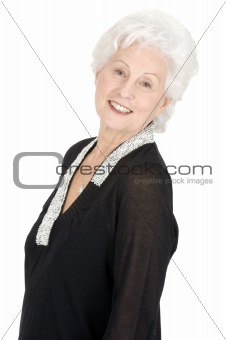 elegant elderly woman