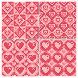 cute hearts patterns