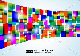 Abstract colorful background. Vector rectangle design