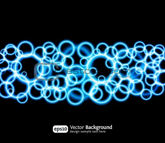 Eps10 bright light effects blue background