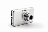 silver digital compact photo camera