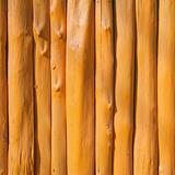 Wall made of natural timber