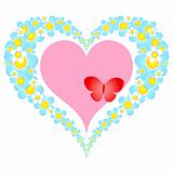 valentine floral heart