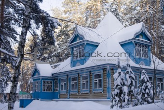 The Russian house in the winter