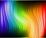 Rainbow Colors Abstract Horizontal Lines card