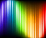 Rainbow Colors Abstract Horizontal Lines card