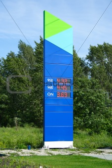 fuel pricelist in the station