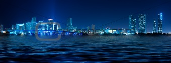 Miami Skyline at night