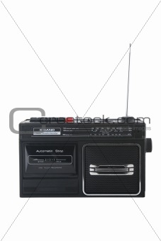 Vintage radio cassette recorder