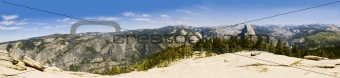 panorama of Yosemite