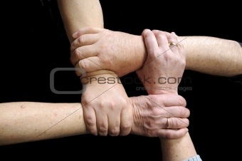 Hands joined in union