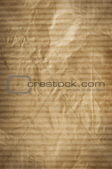 texture of cardboard crumpled brown paper