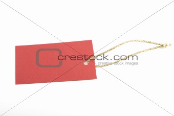 red blank tag