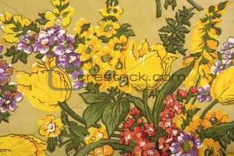 flower fabric texture, colored plants