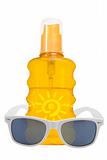 oil product, sun protection and sunglassses