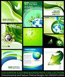 Go Green Eco Backgrounds Collection 
