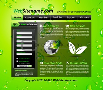 GREEN eco themed website template