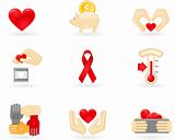 Donation and charity icons