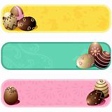 Cute pastel colored easter banners
