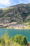  Lanuza village lake Huesca Pyrenees Spain