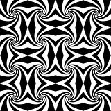 Whirly geometric seamless pattern.