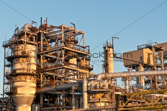 Petrochemical Refinery in the Evening