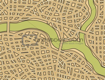 Blank street map
